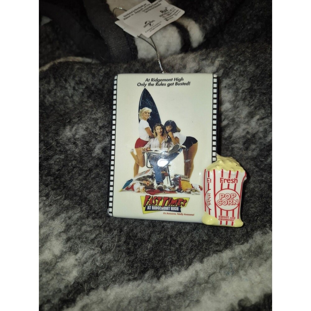 Fast Times at Ridgemont High Movie Poster Decoupage Christmas Ornament Ruz